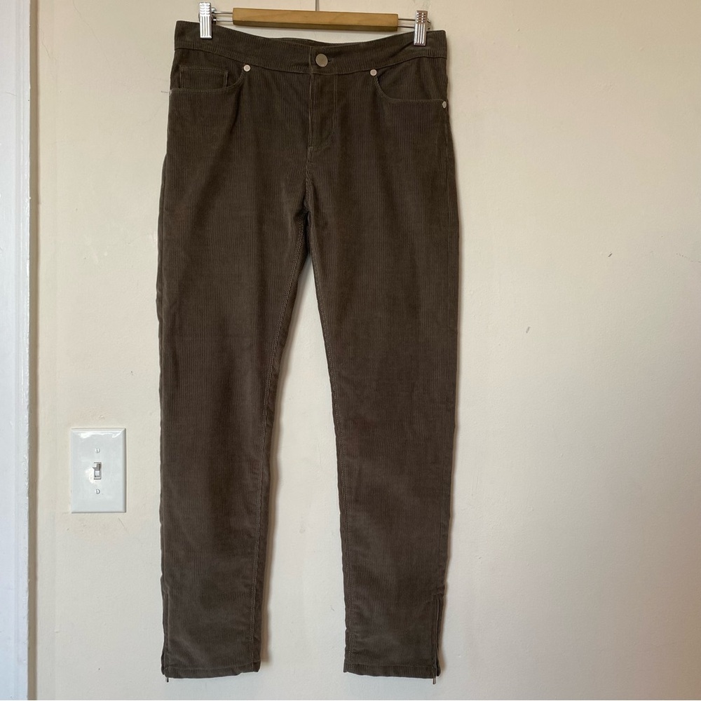 LORO PIANA Corduroy Tapered 5-Pocket Pants Brown Sz 42 US 6